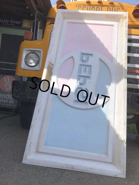 画像3: Vintage Pepsi Cola Advertising Store Display Embossed Plastic Lighted Sign Huge!  (B860) (3)
