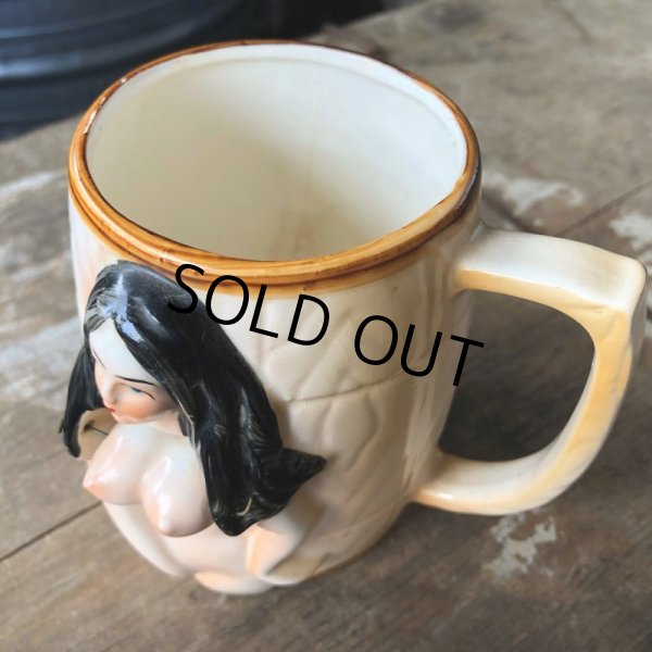 画像3: 60s Vintage Nude Naked Girl Nodder Ceramic Mug -Let Them Swing- (B862) (3)