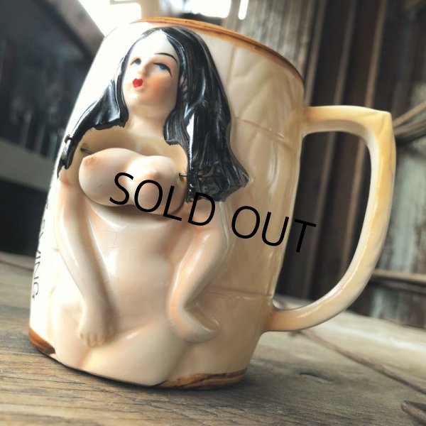 画像9: 60s Vintage Nude Naked Girl Nodder Ceramic Mug -Let Them Swing- (B862) (9)