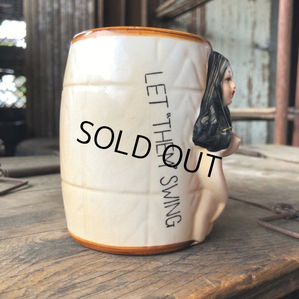 画像7: 60s Vintage Nude Naked Girl Nodder Ceramic Mug -Let Them Swing- (B862) (7)