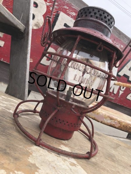 画像4: Vintage Pennsylvania Lines ADLAKE Railroad Lantern (B865) (4)