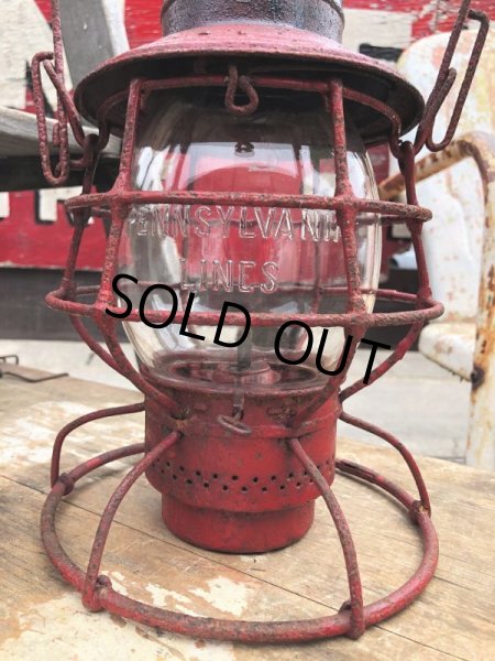 画像5: Vintage Pennsylvania Lines ADLAKE Railroad Lantern (B865) (5)