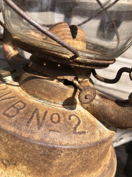 画像5: Vintage OVB No.2 Chicago Hibbard Spencer Bartlett Hurricane Lantern (B879) (5)