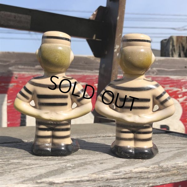 画像6: Vintage Alcatraz Souvenir Inmate Prisoners Salt & Pepper Shakers (B893) (6)