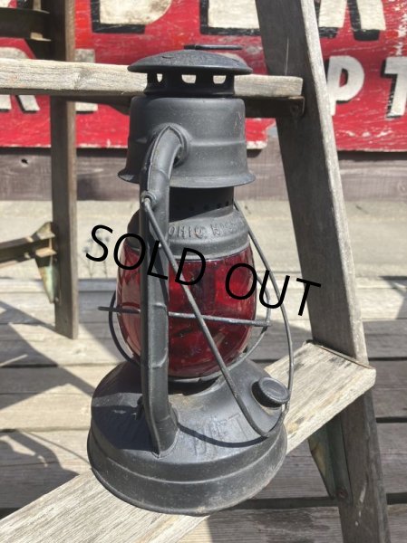 画像10: Vintage Dietz Little Wizard Ohio Highway Dept Hurricane Lantern (B888) (10)