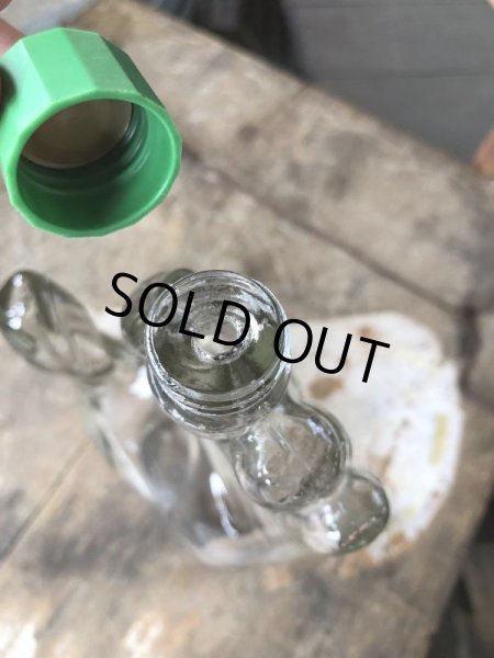 画像6: Vintage Hand Motif Lation Glass Bottle (B895) (6)