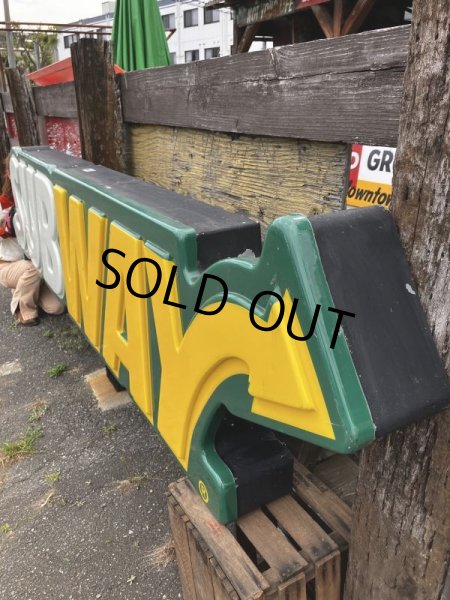 画像9: 【店舗引き取り限定】Vintage SUBWAY Restaurant Advertising Store Display Light Sign Huge!! 294cm (B903) (9)