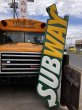 画像14: 【店舗引き取り限定】Vintage SUBWAY Restaurant Advertising Store Display Light Sign Huge!! 294cm (B903) (14)