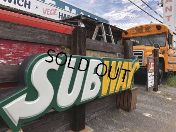 画像10: 【店舗引き取り限定】Vintage SUBWAY Restaurant Advertising Store Display Light Sign Huge!! 294cm (B903) (10)