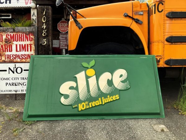 画像12: 【店舗引き取り限定】Vintage Advertising Slice Soda Store Sign Huge ! 184cm (B905) (12)
