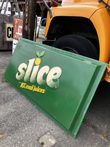 画像4: 【店舗引き取り限定】Vintage Advertising Slice Soda Store Sign Huge ! 184cm (B905) (4)