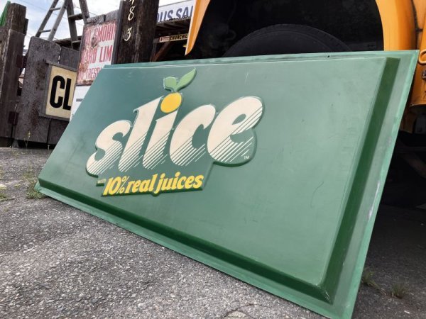 画像9: 【店舗引き取り限定】Vintage Advertising Slice Soda Store Sign Huge ! 184cm (B905) (9)
