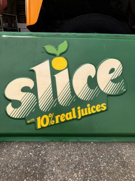 画像6: 【店舗引き取り限定】Vintage Advertising Slice Soda Store Sign Huge ! 184cm (B905) (6)