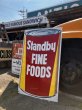 画像4: Hard to Find ! Vintage Advertising STANDBY FINE FOODS Store Display Sign Huge ! (B907) (4)