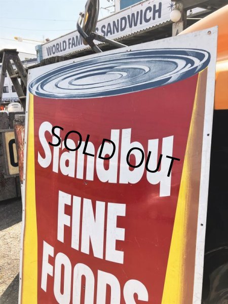 画像7: Hard to Find ! Vintage Advertising STANDBY FINE FOODS Store Display Sign Huge ! (B907) (7)