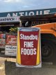 画像1: Hard to Find ! Vintage Advertising STANDBY FINE FOODS Store Display Sign Huge ! (B907) (1)