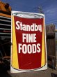 画像10: Hard to Find ! Vintage Advertising STANDBY FINE FOODS Store Display Sign Huge ! (B907) (10)