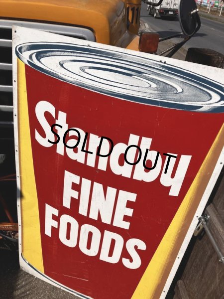 画像13: Hard to Find ! Vintage Advertising STANDBY FINE FOODS Store Display Sign Huge ! (B907) (13)