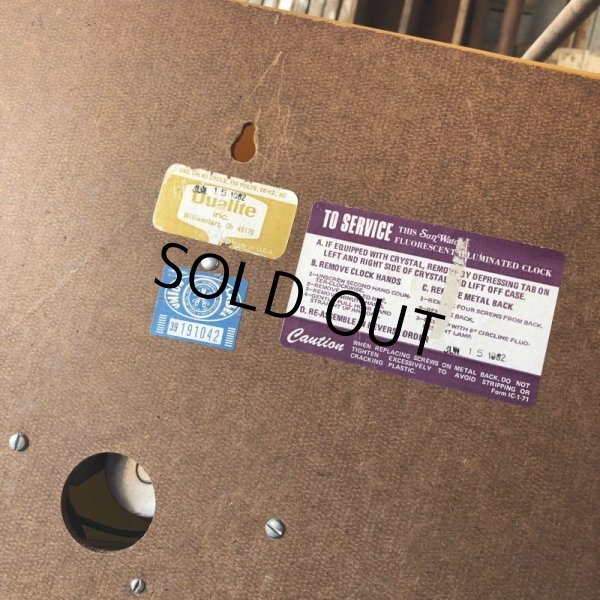 画像7: Vintage Carlite Automotive Safety Glass Ford Lighted Clock Sign (B913) (7)