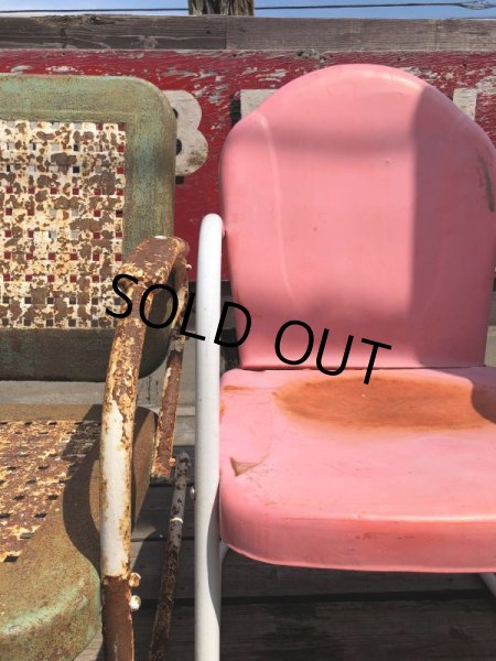 画像23: Vintage U.S.A. Metal Lawn Chair (B917) (23)