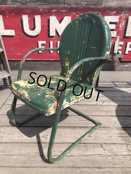 画像2: Vintage U.S.A. Metal Lawn Chair (B916) (2)