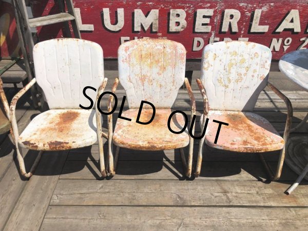 画像22: Vintage U.S.A. Metal Lawn Chair (B921) (22)