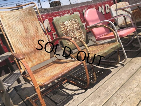 画像12: Vintage U.S.A. Metal Lawn Chair (B918) (12)
