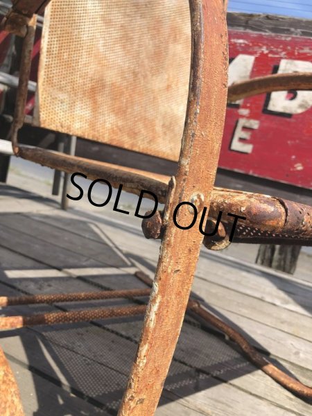 画像11: Vintage U.S.A. Metal Lawn Chair (B919) (11)