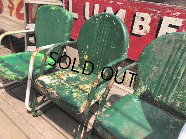画像17: Vintage U.S.A. Metal Lawn Chair (B915) (17)