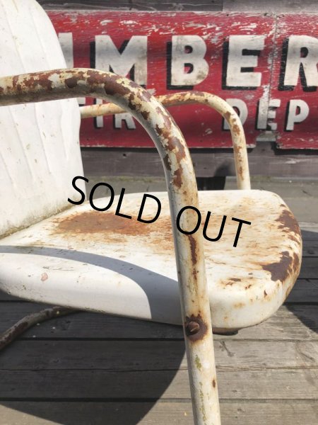画像12: Vintage U.S.A. Metal Lawn Chair (B921) (12)
