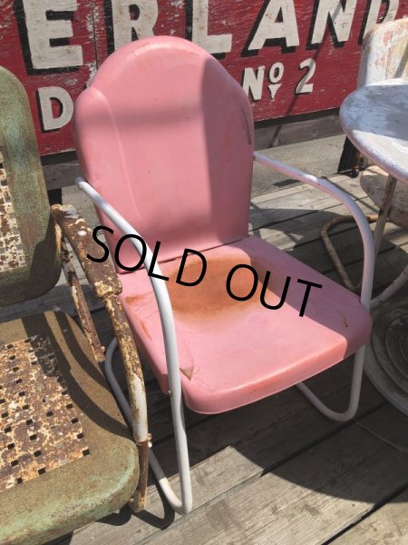 画像22: Vintage U.S.A. Metal Lawn Chair (B917) (22)