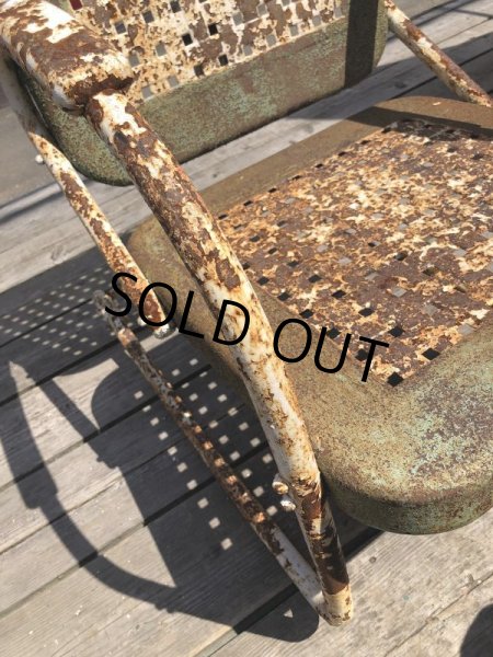 画像10: Vintage U.S.A. Metal Lawn Chair (B918) (10)
