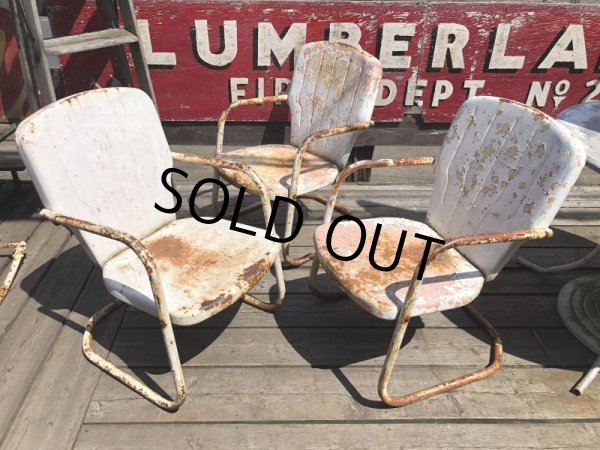 画像17: Vintage U.S.A. Metal Lawn Chair (B921) (17)