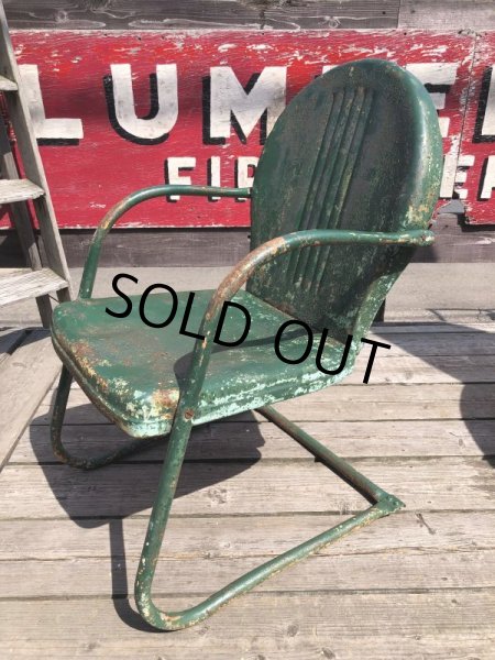 画像2: Vintage U.S.A. Metal Lawn Chair (B915) (2)