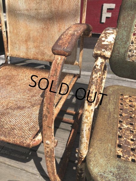 画像20: Vintage U.S.A. Metal Lawn Chair (B919) (20)