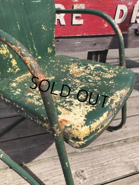 画像11: Vintage U.S.A. Metal Lawn Chair (B916) (11)