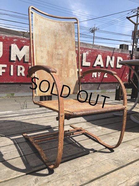 画像3: Vintage U.S.A. Metal Lawn Chair (B919) (3)