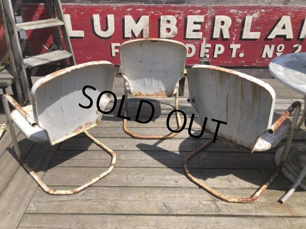 画像19: Vintage U.S.A. Metal Lawn Chair (B921) (19)