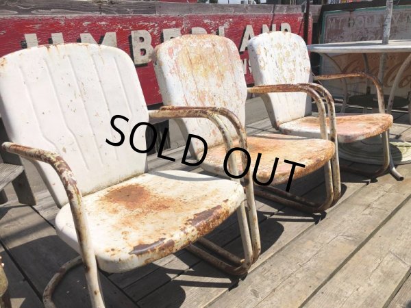 画像15: Vintage U.S.A. Metal Lawn Chair (B921) (15)