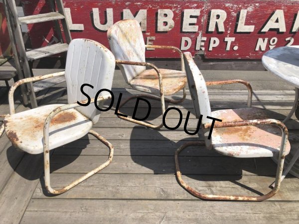 画像18: Vintage U.S.A. Metal Lawn Chair (B921) (18)