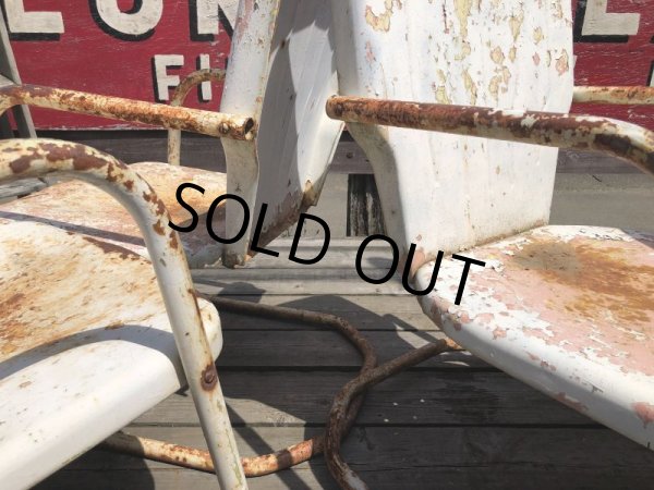 画像21: Vintage U.S.A. Metal Lawn Chair (B921) (21)