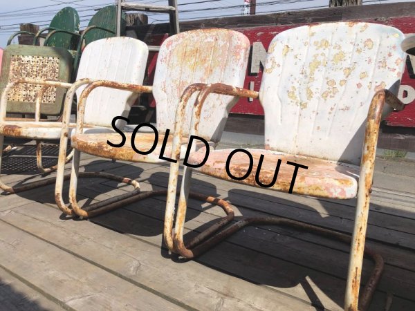 画像16: Vintage U.S.A. Metal Lawn Chair (B921) (16)