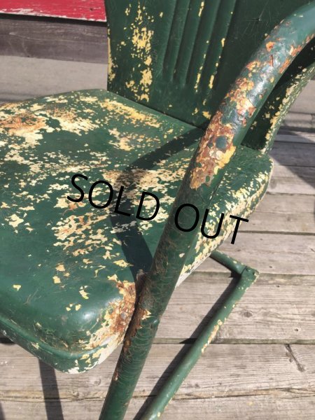 画像13: Vintage U.S.A. Metal Lawn Chair (B916) (13)