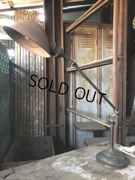 画像14: Vintage Industrial 2-Arm Lamp GE (B923) (14)