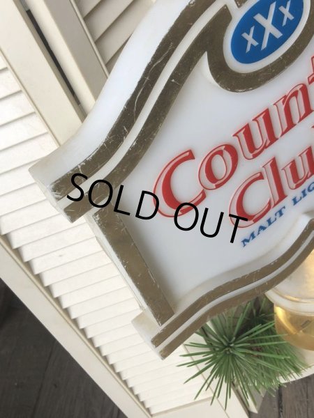 画像26: Vintage Advertising Country Club Malt Liquor Store Display Lighted Sign (B925) (26)