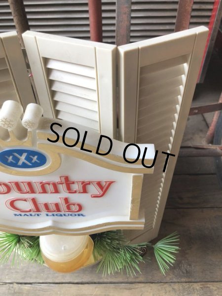 画像13: Vintage Advertising Country Club Malt Liquor Store Display Lighted Sign (B925) (13)