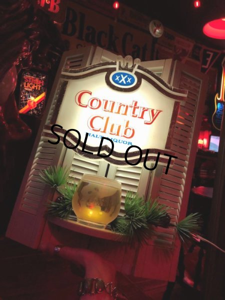 画像28: Vintage Advertising Country Club Malt Liquor Store Display Lighted Sign (B925) (28)