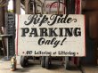 画像1: Hand Painted Wooden NO PARKING Sign Original Vintage U.S.A. (B927) (1)