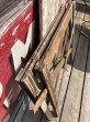 画像26: Vintage Industrial Rustic Wooden Folding Sawhorses (B934) (26)