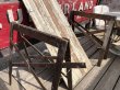 画像4: Vintage Industrial Rustic Wooden Folding Sawhorses (B934) (4)